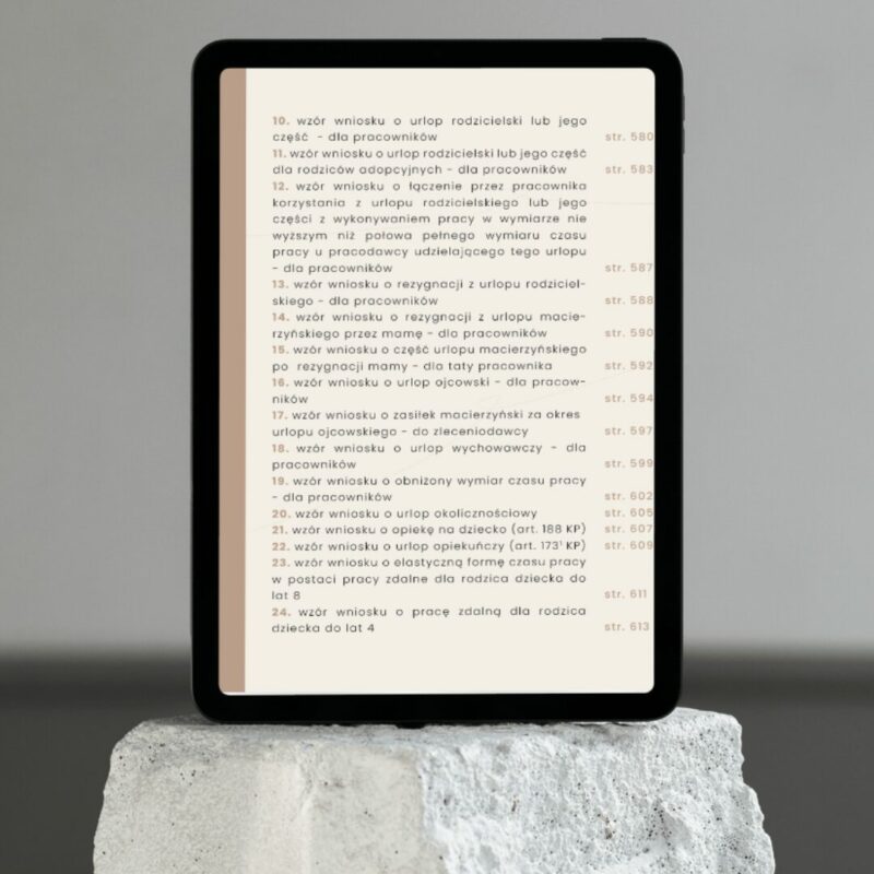 Prawa i obowiązki rodzica (od ciąży przez urlopy rodzicielskie aż po powrót do pracy) 2025 - obrazek 19